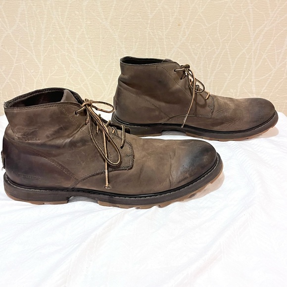 Sorel Brown Leather Ankle Boots - Picture 3 of 12
